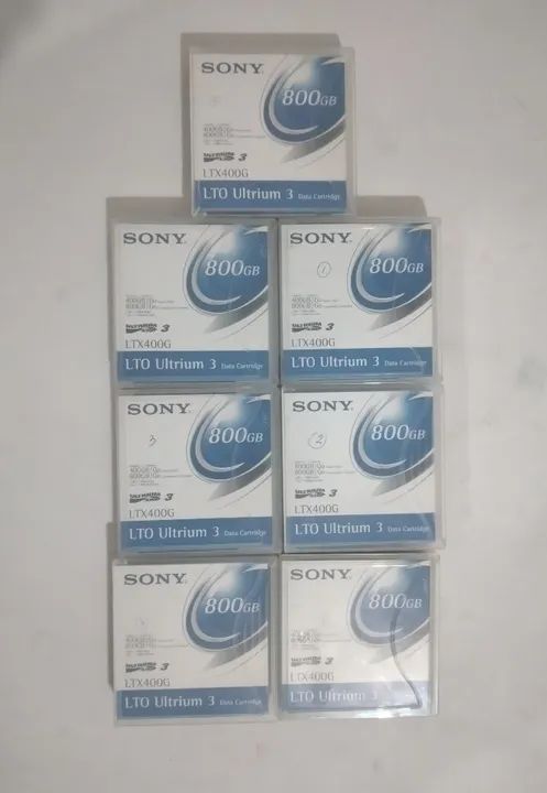 Cartuchos Quantum Ultrium 3  e Sony 400/800 GB usados - Foto 4