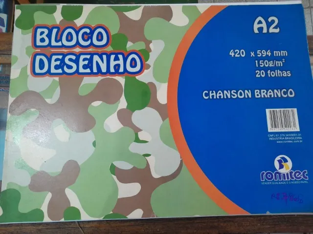 BLOCO DE DESENHO A2 ROMITEC 150G