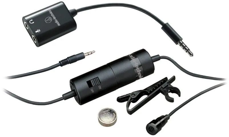 Microfone de Lapela Audio Technica Atr3350is Omnidirecional Condensador Com Bateria  - Foto 2