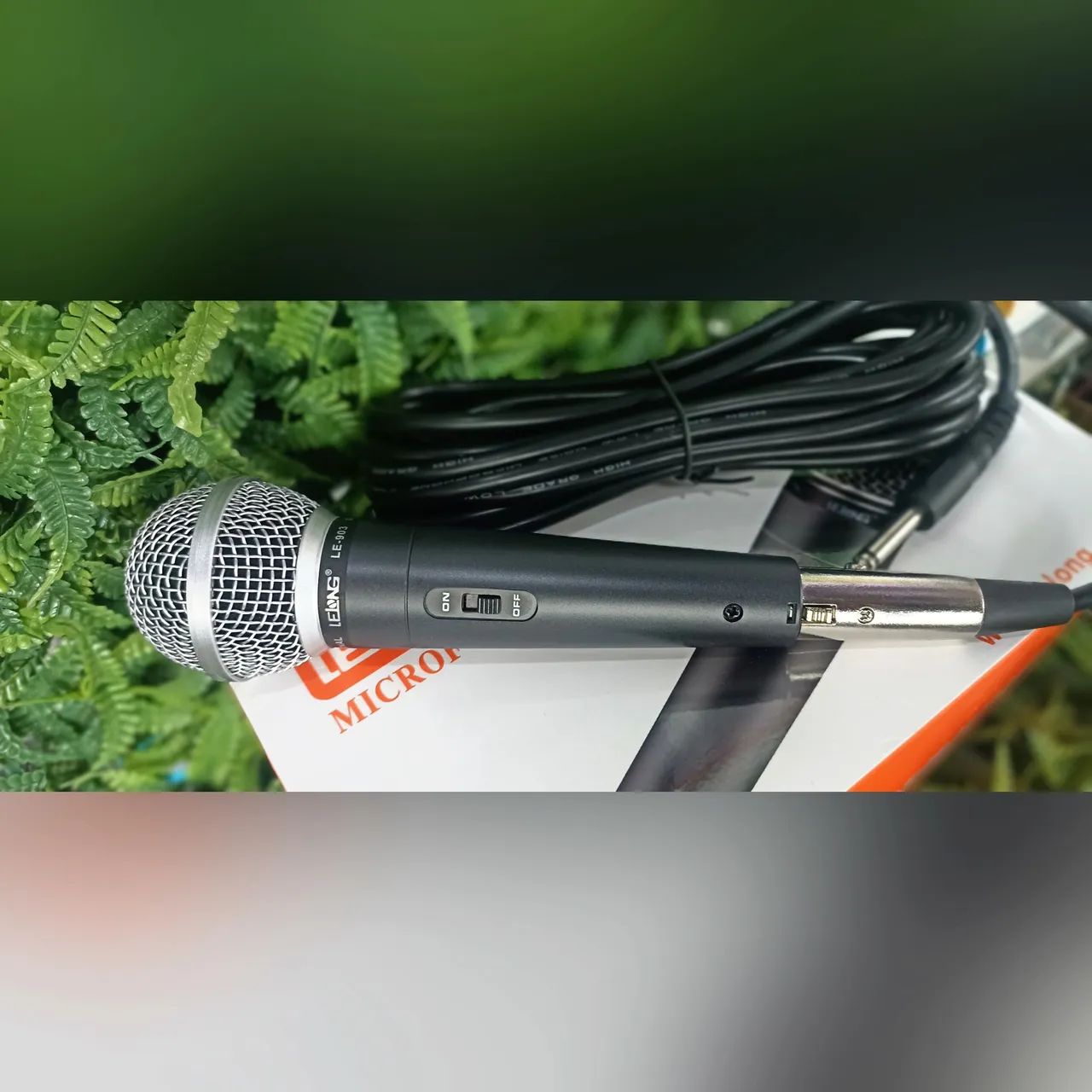 Microfone com fio lelong (Honestidade e Qualidade Distribuidora JK Eletrônicos) - Foto 4