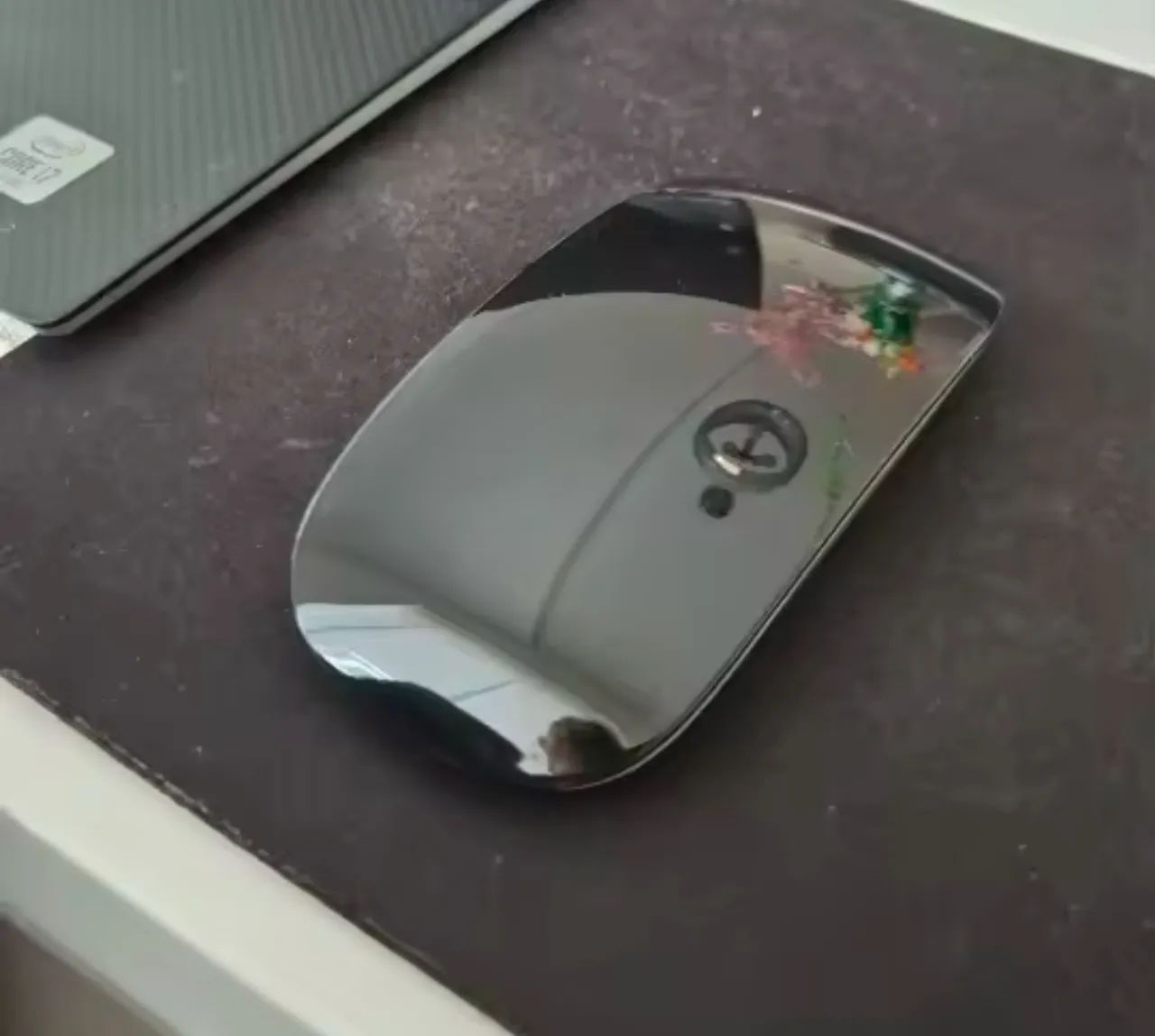 Mouse sem fio Bluetooth preto (estilo da apple)