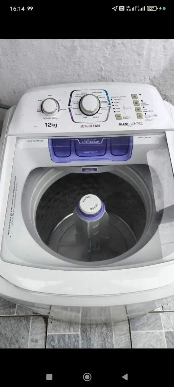 Máquina de Lavar Electrolux 12kg - Jet & Clean