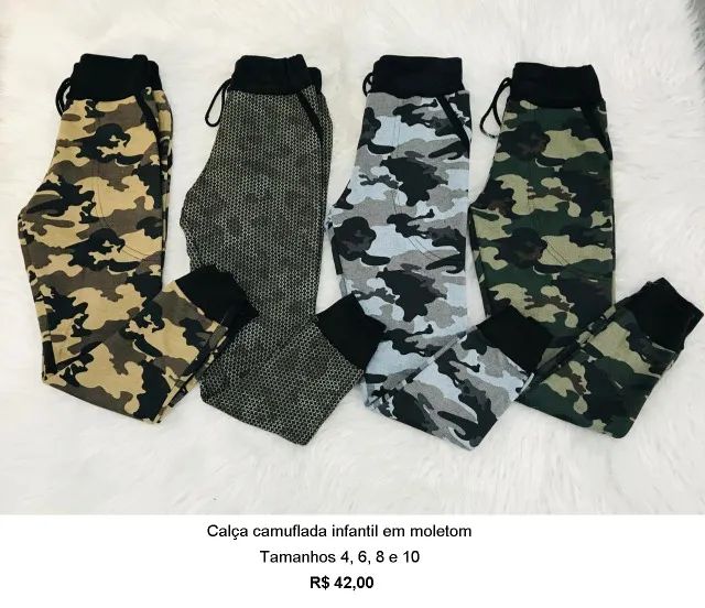 Calça infantil modelos variados