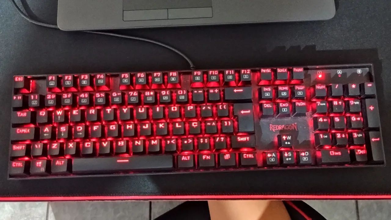 Teclado Gamer Redragon - Iluminação RGB