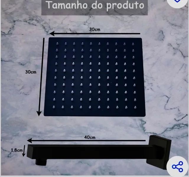 Ducha quadrada