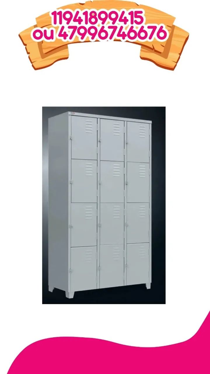 guarda volume de 12 portas