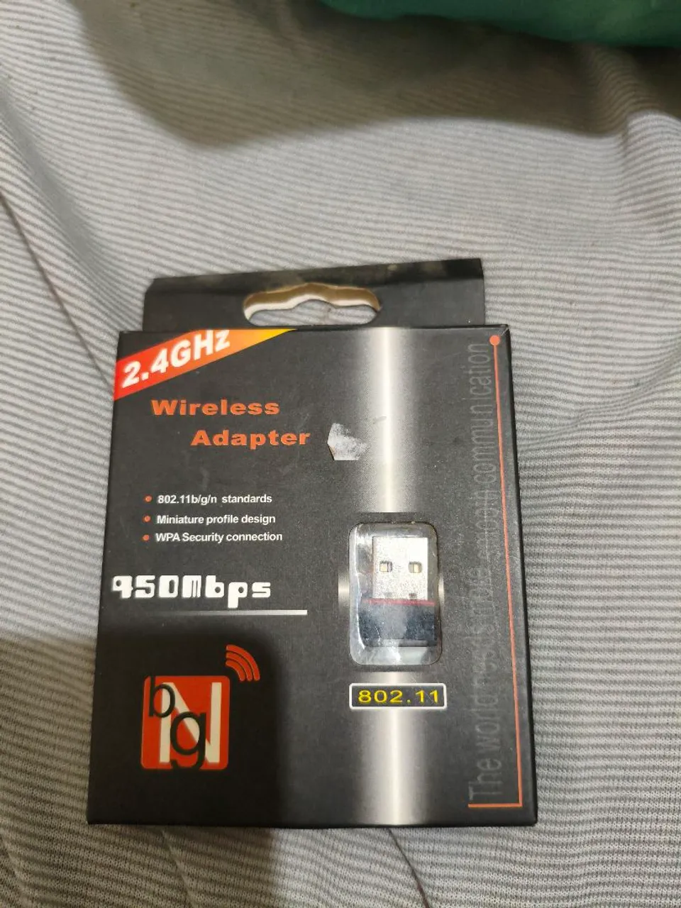 Adaptador USB de rede Wi-Fi Wireless 2.4GHz 950Mbps