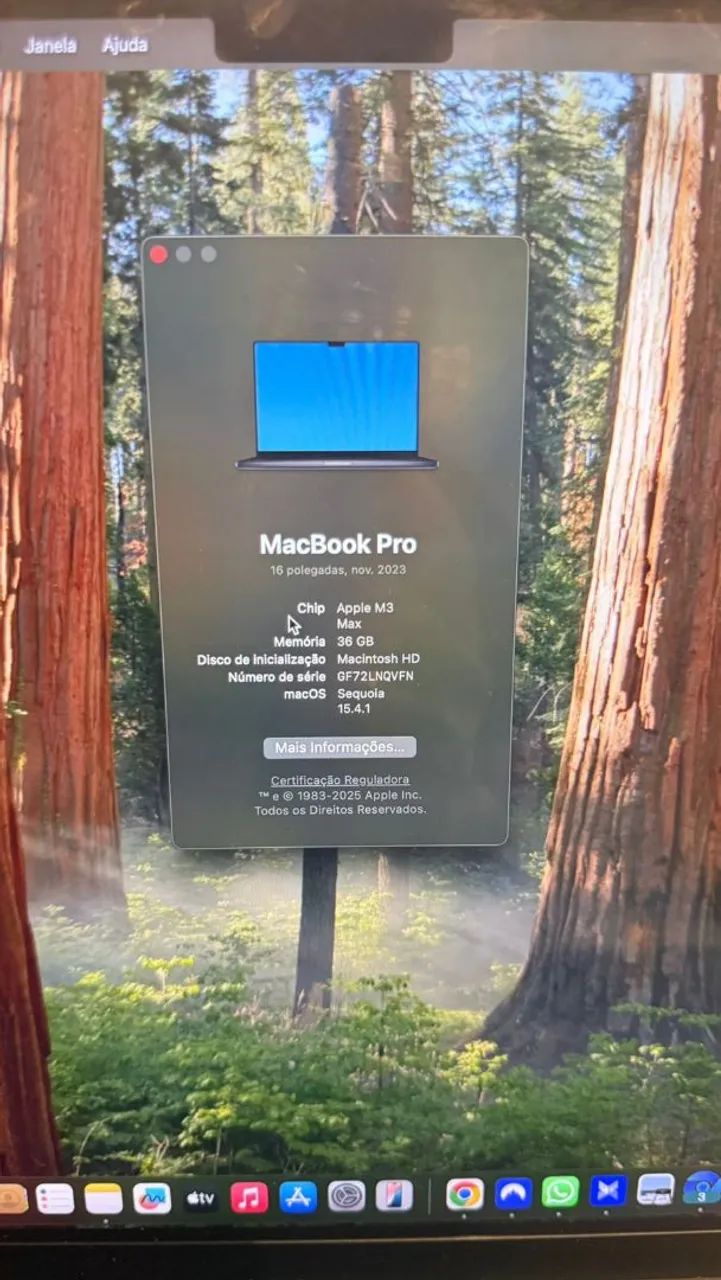 Macbook Pro M3 Max 16' 36Gb Ram 1Tb SSD - 116 ciclos Bat. 98% - Foto 2