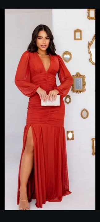 Vestido d Festa Lindíssimo em perfeito estado  - Foto 4
