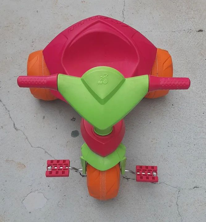 Tricycle Infantil - Vermelho, Verde e Laranja