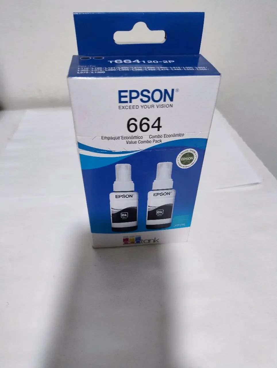 Tinta Epson 664 BK (Combo Econômico)