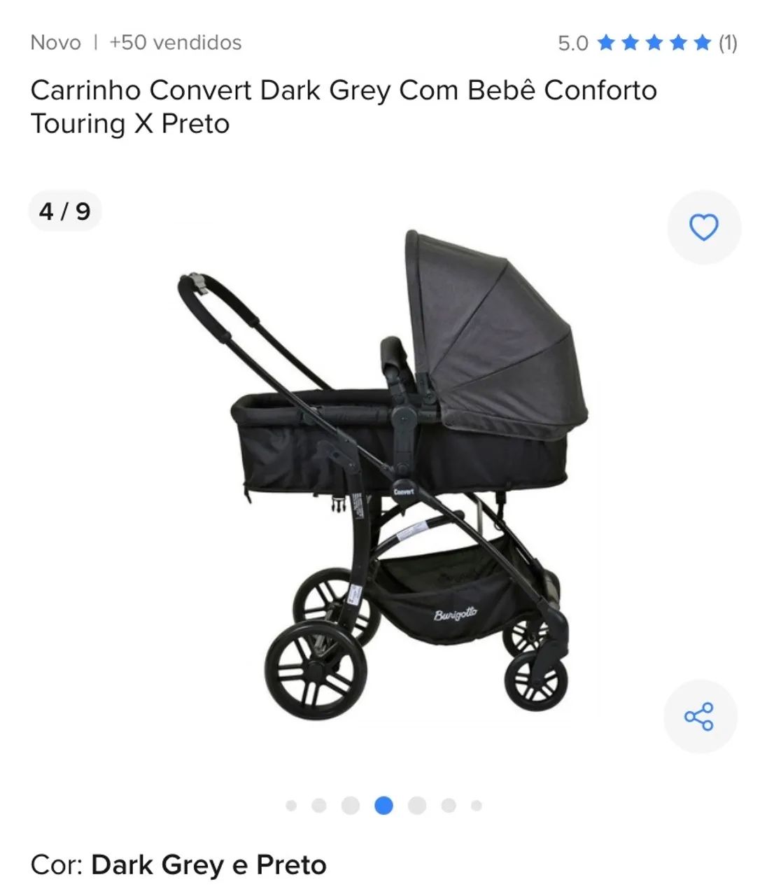 OFERTA IMPERDÍVEL - carrinho + bb conforto 600,00