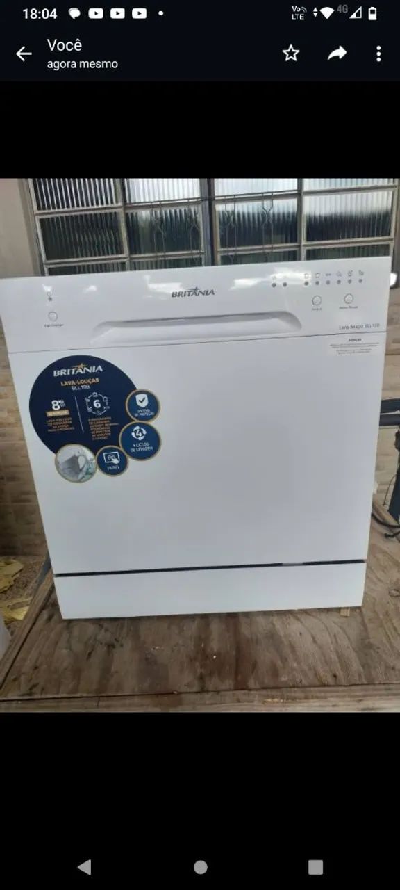 Lava louça de 8 serviço 1.100(com garantia estendida).