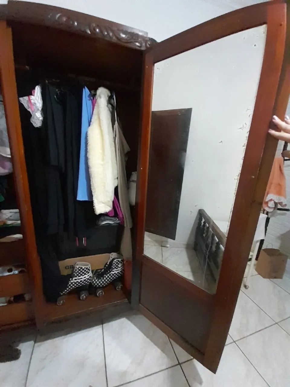 guarda roupa antigo retrô vintage estilo arte deco anos 80 - 90 - Foto 2