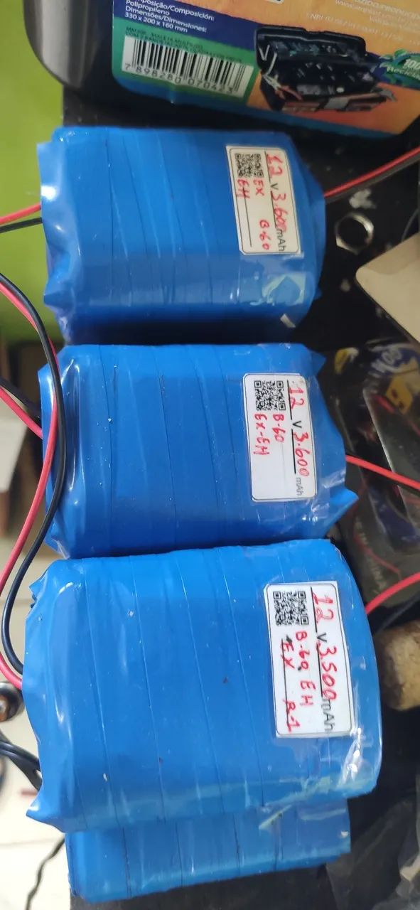 Pack de Bateria recarregável 12v 3.600 mAh 