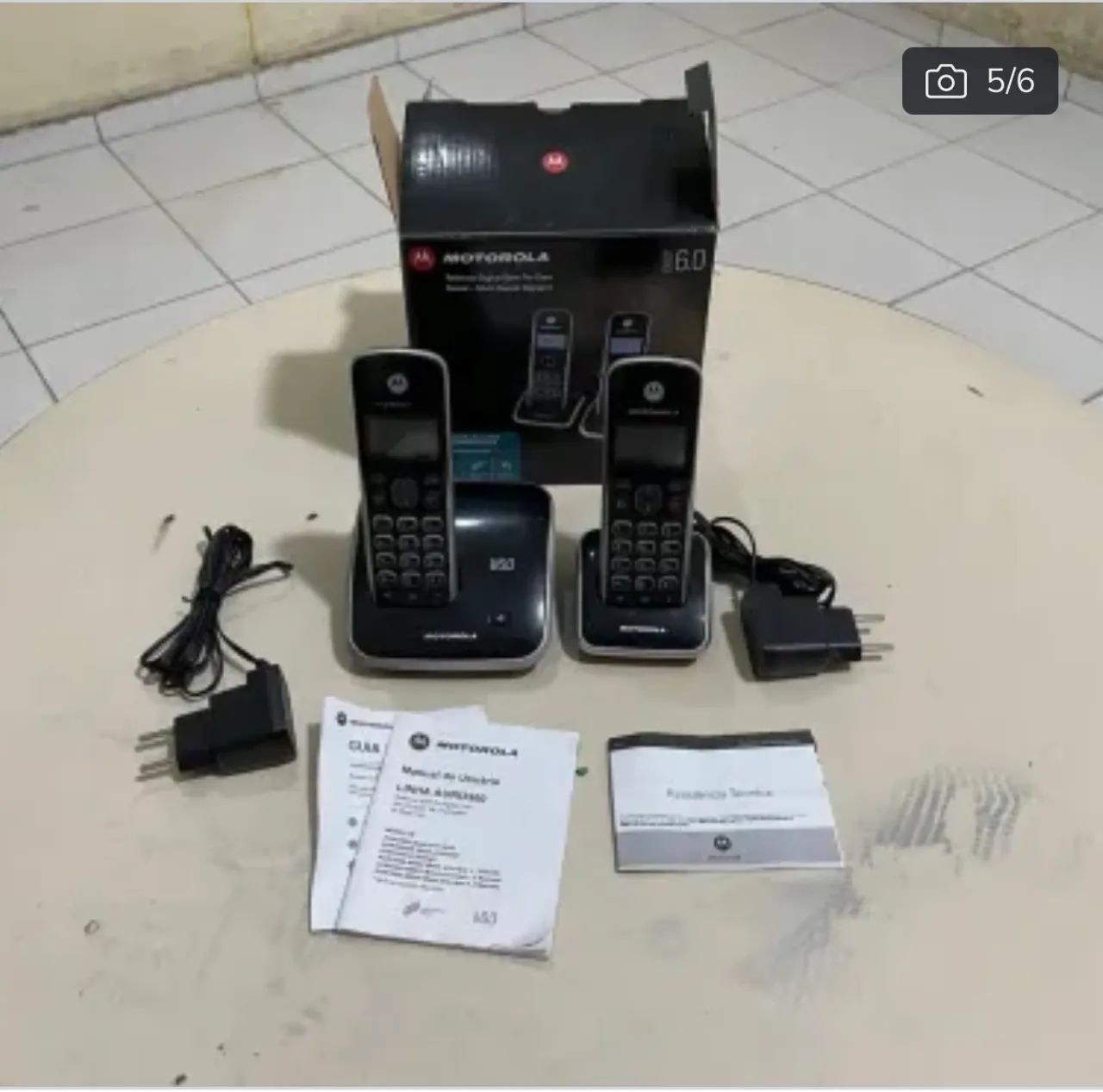 Telefone sem fio motorola com ramal - Foto 5