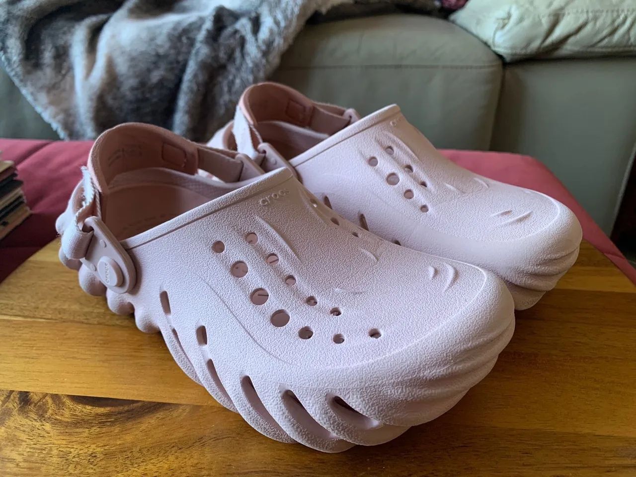 Sandals Zuecos Quiva Stream Crocs Echo Clog Rosa Feminino Calçados