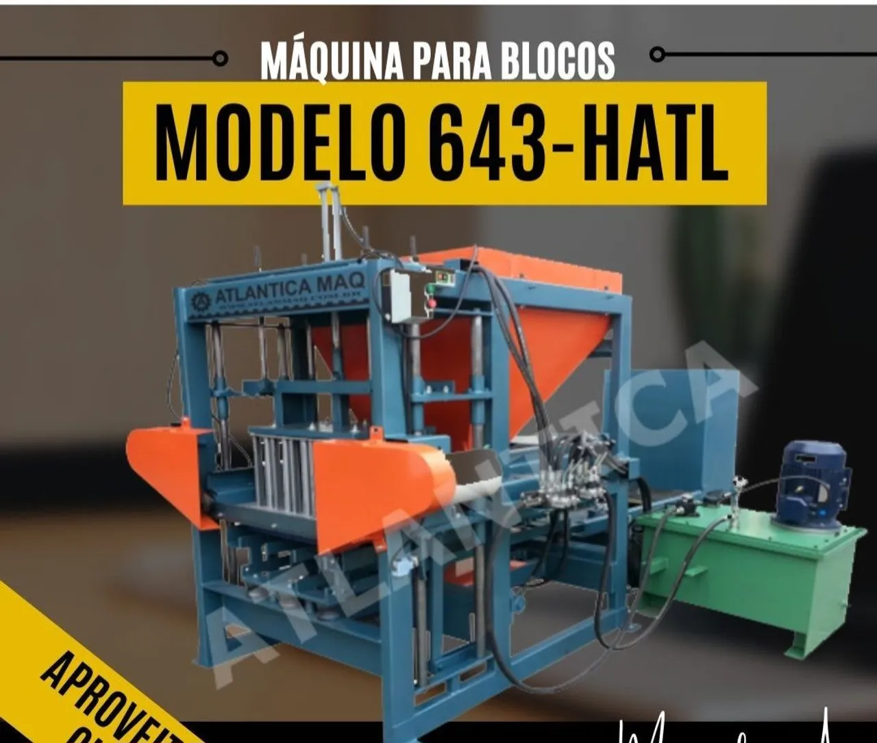 Máquina de Blocos Atlântica Maq Modelo 643-HATL
