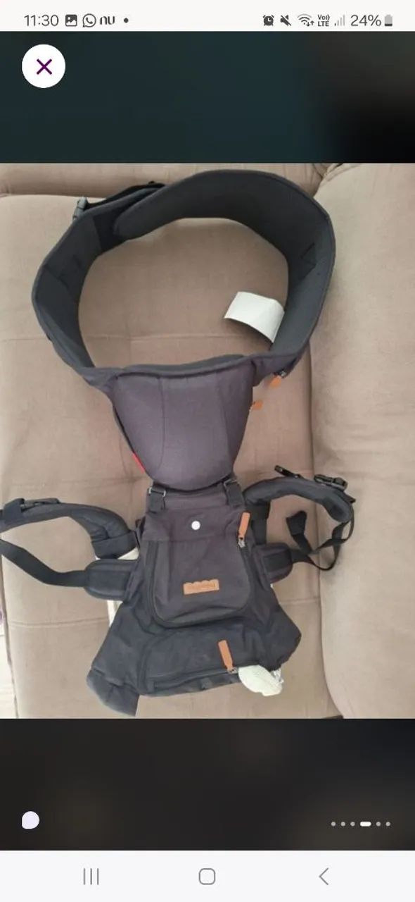 Canguru para bebê hipseat - Foto 5