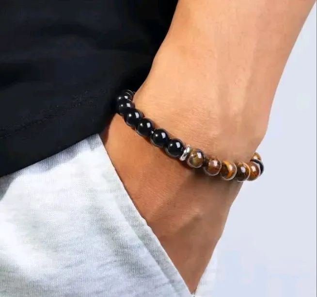 pulseira luxo olho de tigre ( proteção, energia, poder)  - Foto 4