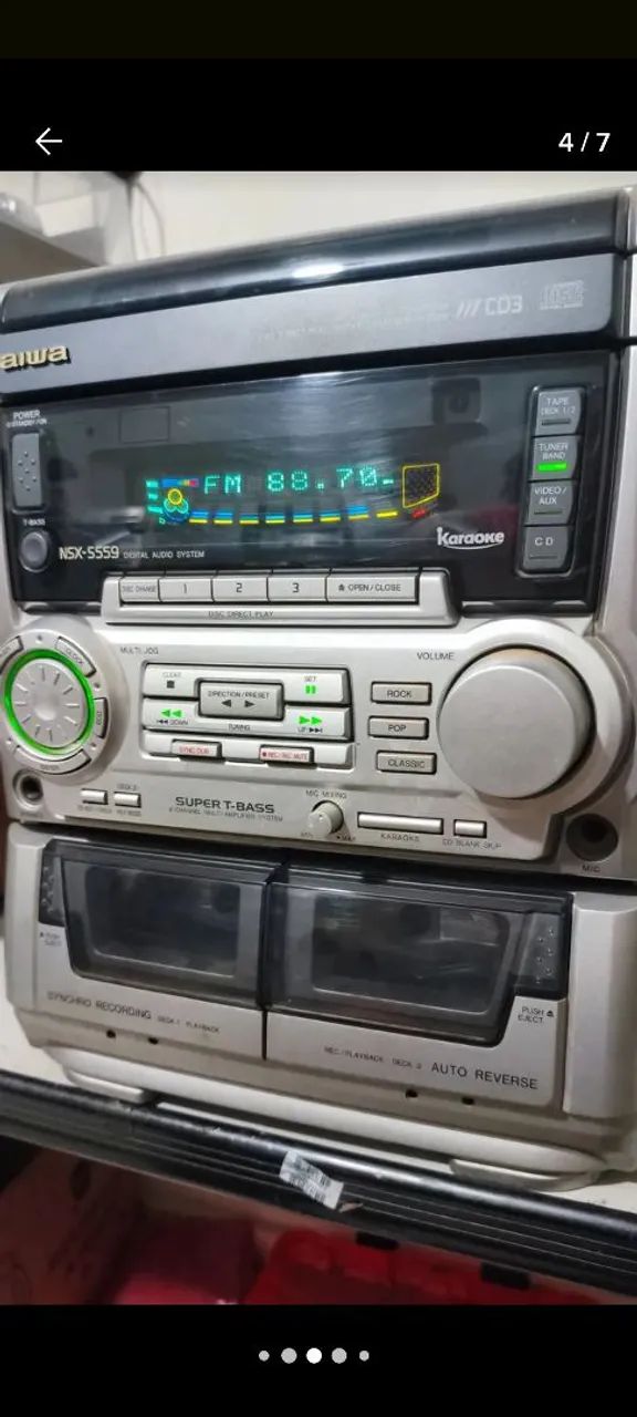 Som Aiwa NSX-S559 - funcionando leia descrição  - Foto 2