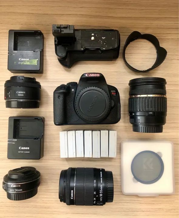 Kit Completo Canon T5i+ 4 Lentes