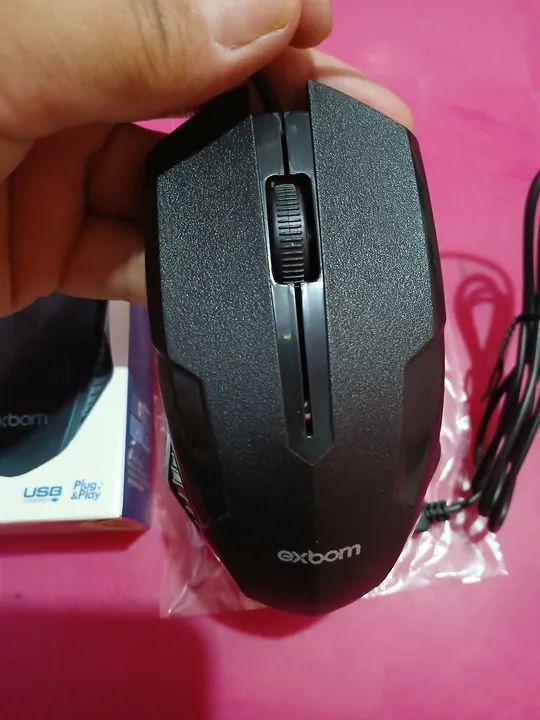 Mouse Óptico com Fio Usb Black 03950 - MS-71