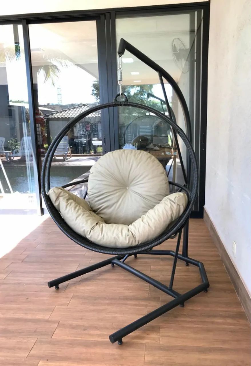 Balanço Ninho Meia Lua com Base Junco  - Foto 4