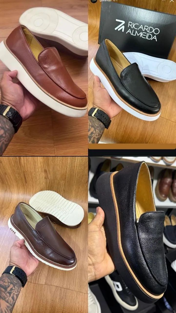 Mocassim de couro Legítimo- Modelos 