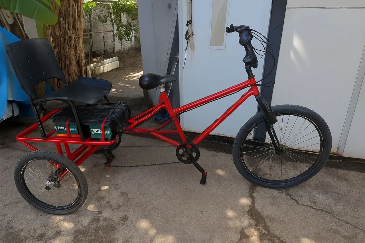 Bicicleta triciclo elétrica