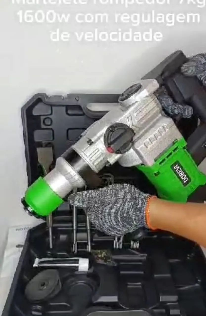 Martelelete Rompedor 1600W com Regulagem de Velocidade