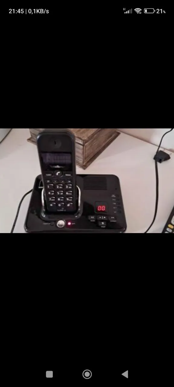 Telefone Fixo Sem Fio e secretaria eletrônico