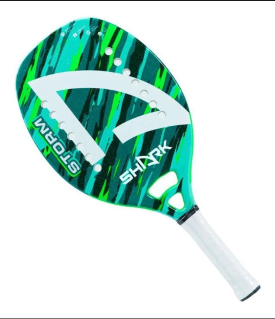 Raquete de Beach Tennis Shark Storm - Nova Fortaleza  - Foto 2
