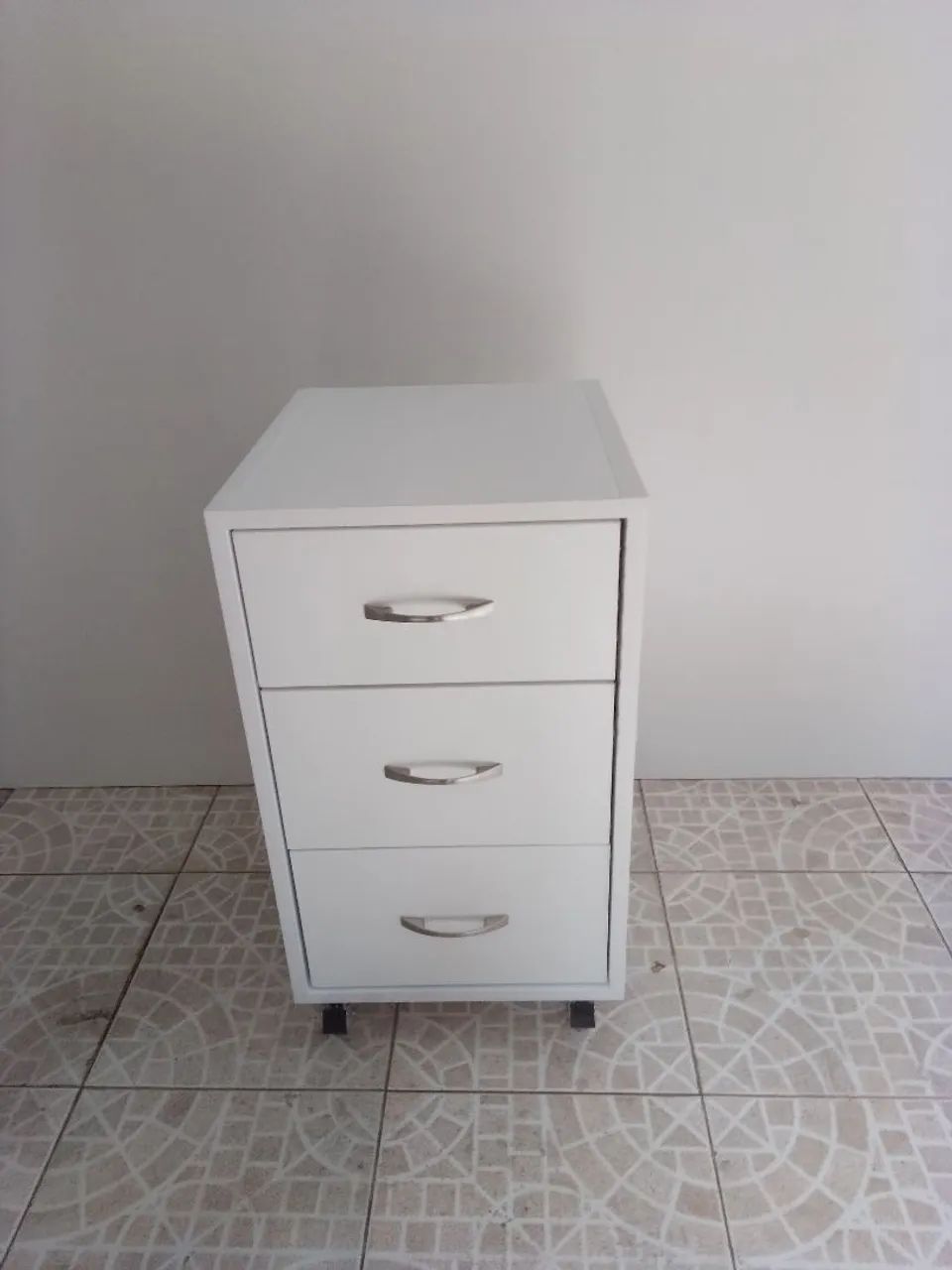 Gaveteiro com Roldanas MDF Branco TX 
