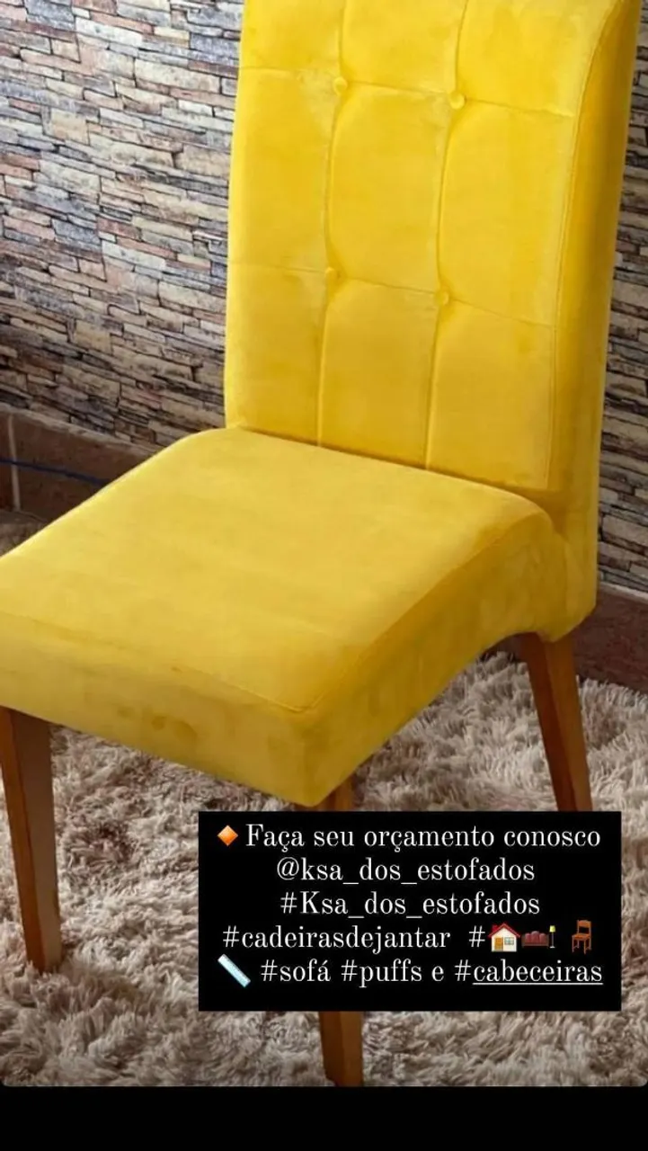 Cadeira de Jantar Estofada