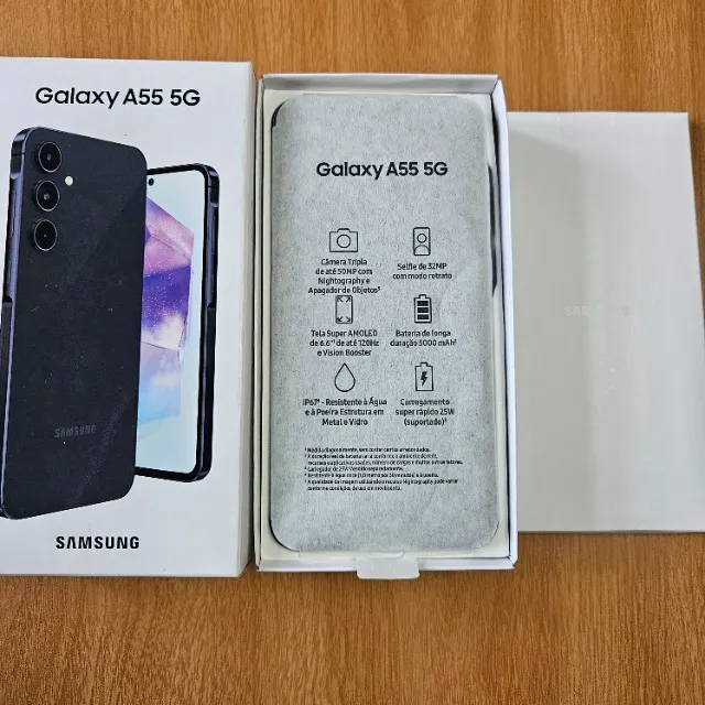 Samsung Galaxy A55 na caixa - GARANTIA ATÉ DEZEMBRO!