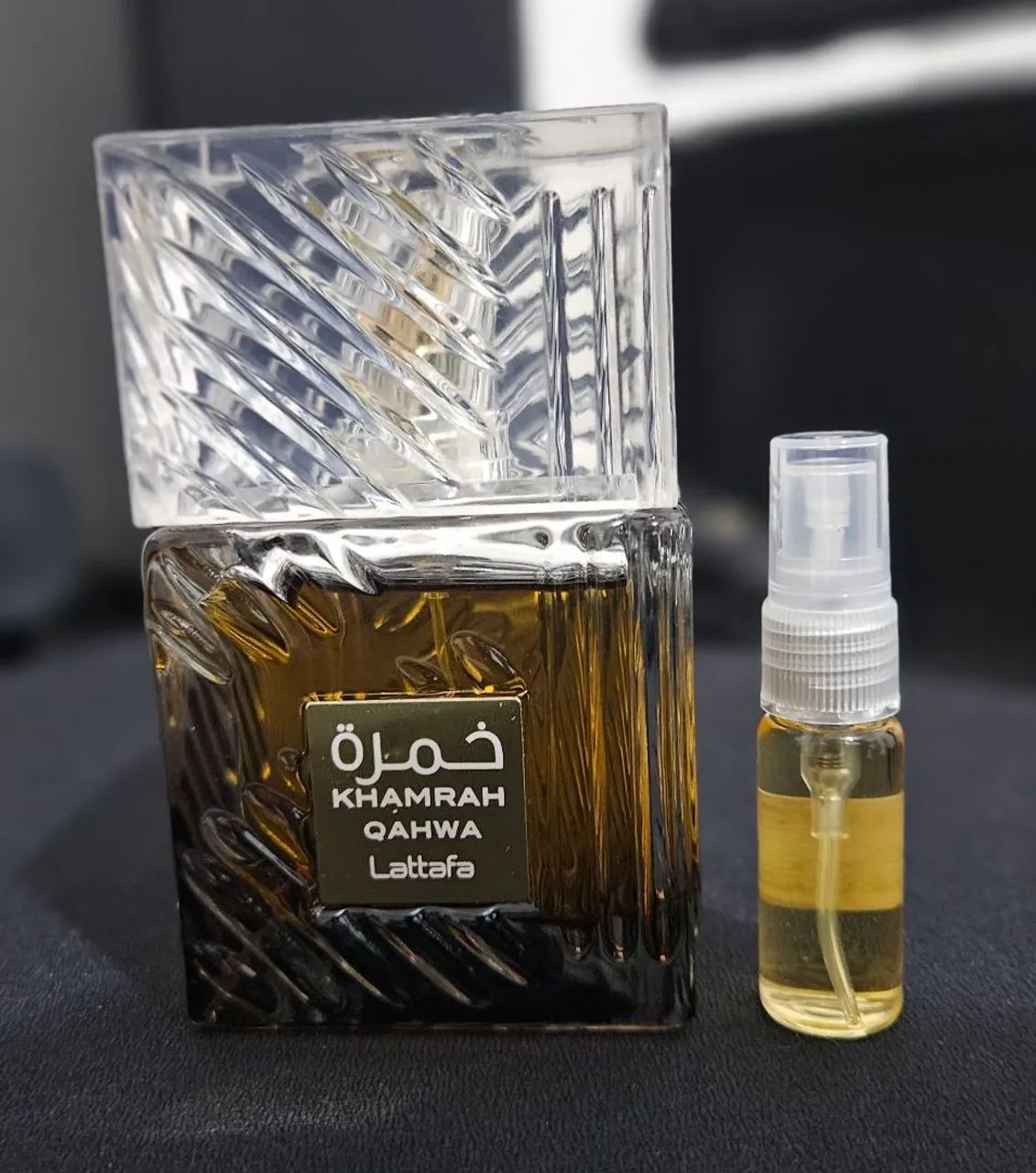 Perfume Lattafa Khamrah Qahwa Decant - Foto 2