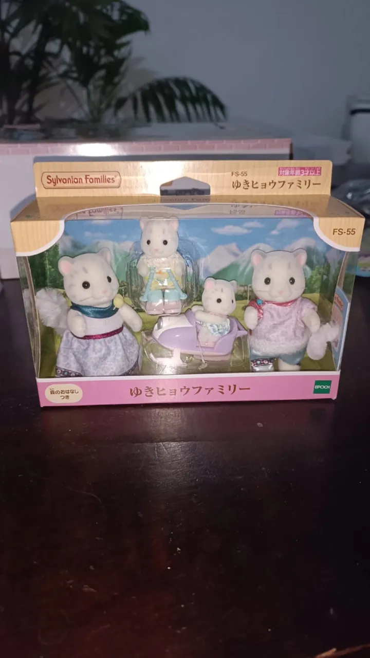Pronta Entrega Sylvanian Families Leopardos da Neve