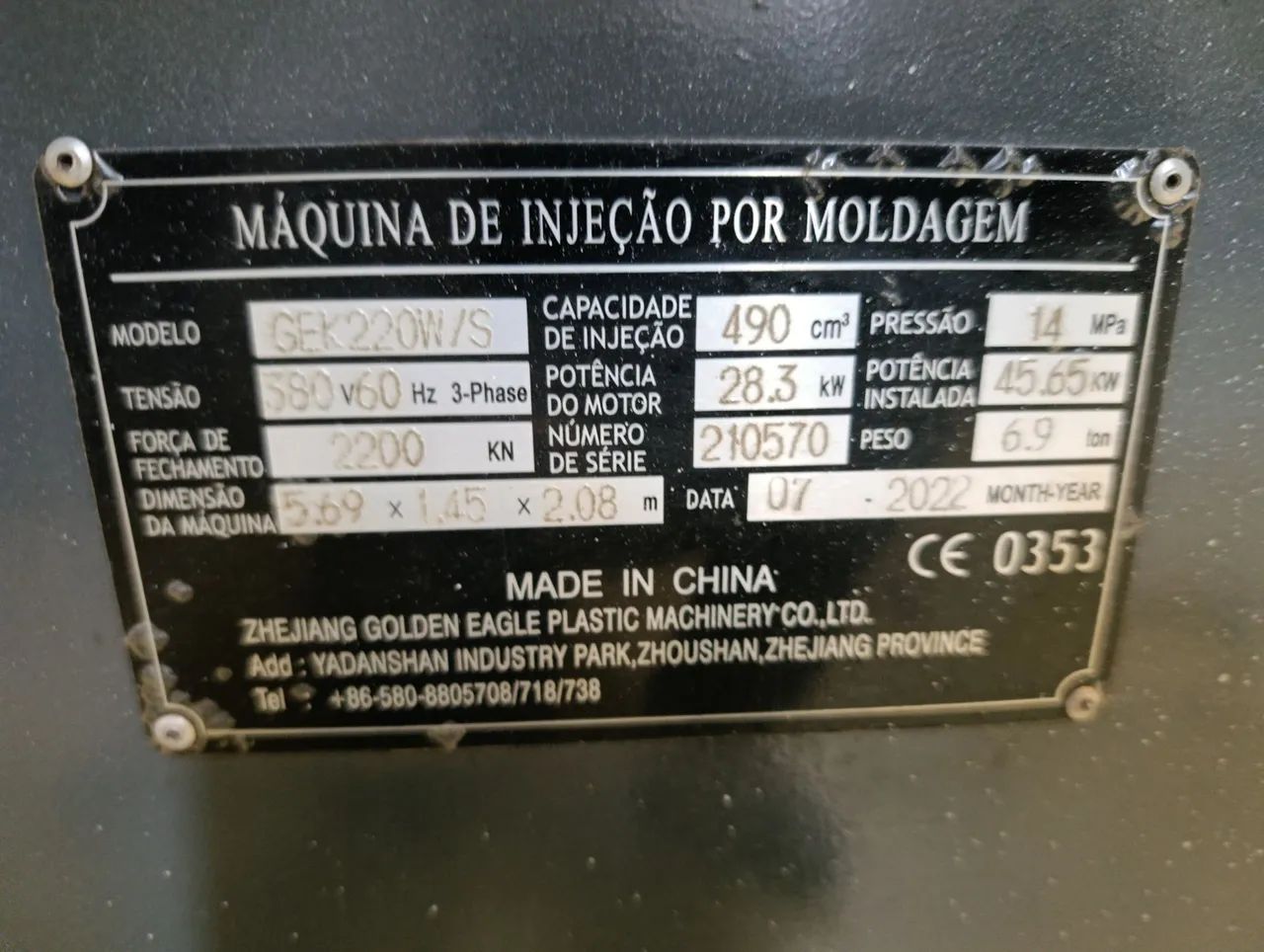 Injetora 220T Servomotor ano 2022 - Foto 3