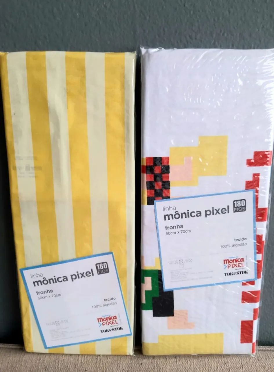 Fronha Tok&Stok Turma da Mônica Go Pixel Pixelado Fronha Tok Stok - Foto 4