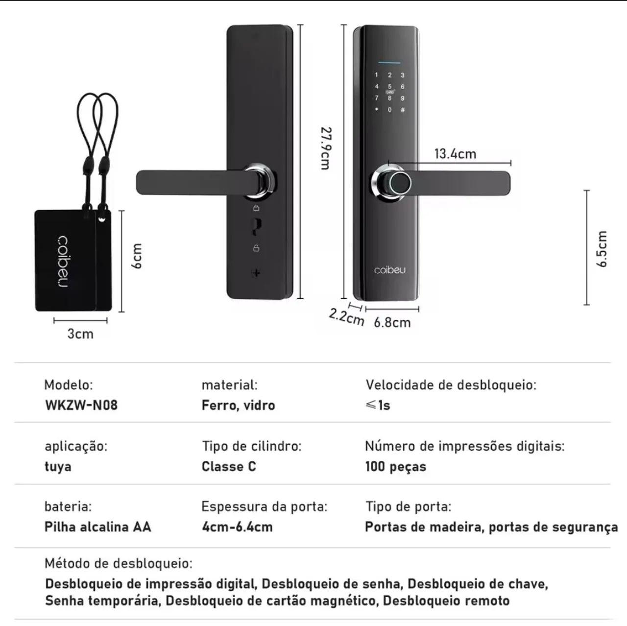 Fechadura Digital Inteligente com Cartão de Proximidade - Foto 5