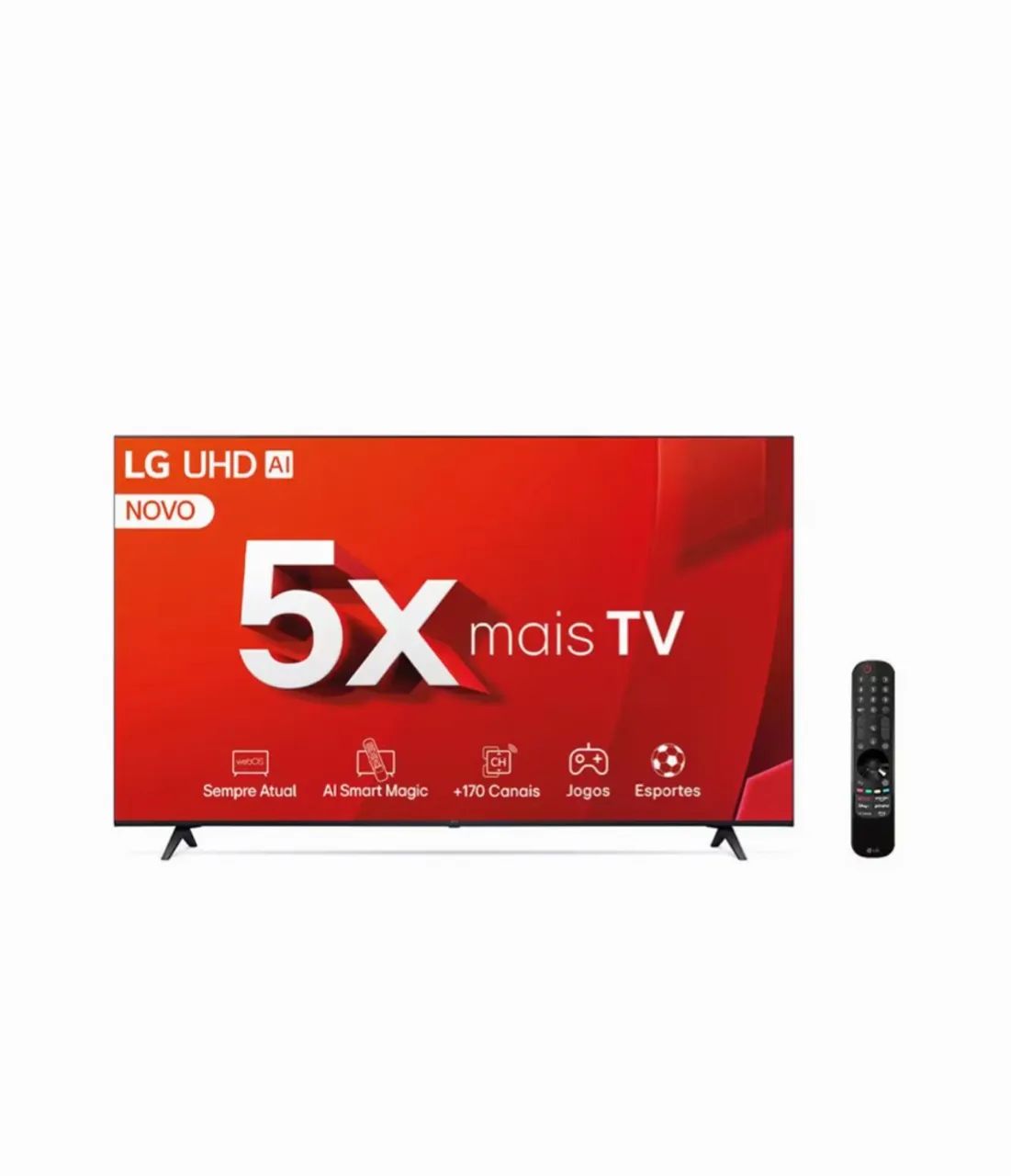 Smart TV 65 Ultra HD 4K LG com Processador a5 Ger7 AI, Alexa, Wi-Fi, Bluetooth e HDMI