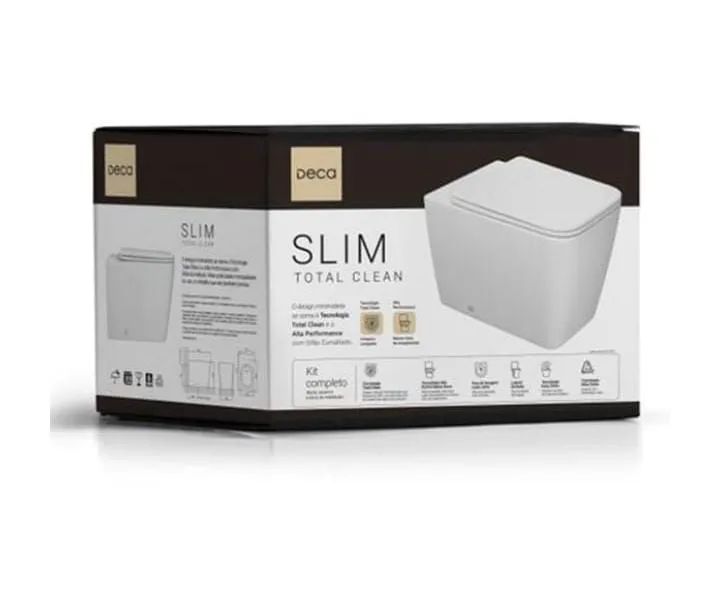 Vasoclean Vaso Sanitário Slim Total Clean Deca - Torneiras, Duchas e Vasos ...