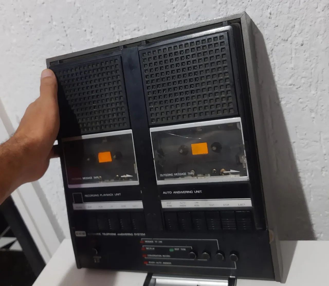 Rádio Gravador duplo deck TS-10 antigo relíquia para coleção - Foto 3