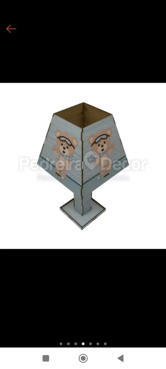 Kit Decoração Quarto Bebê Ursinho - 8 Peças - Foto 4