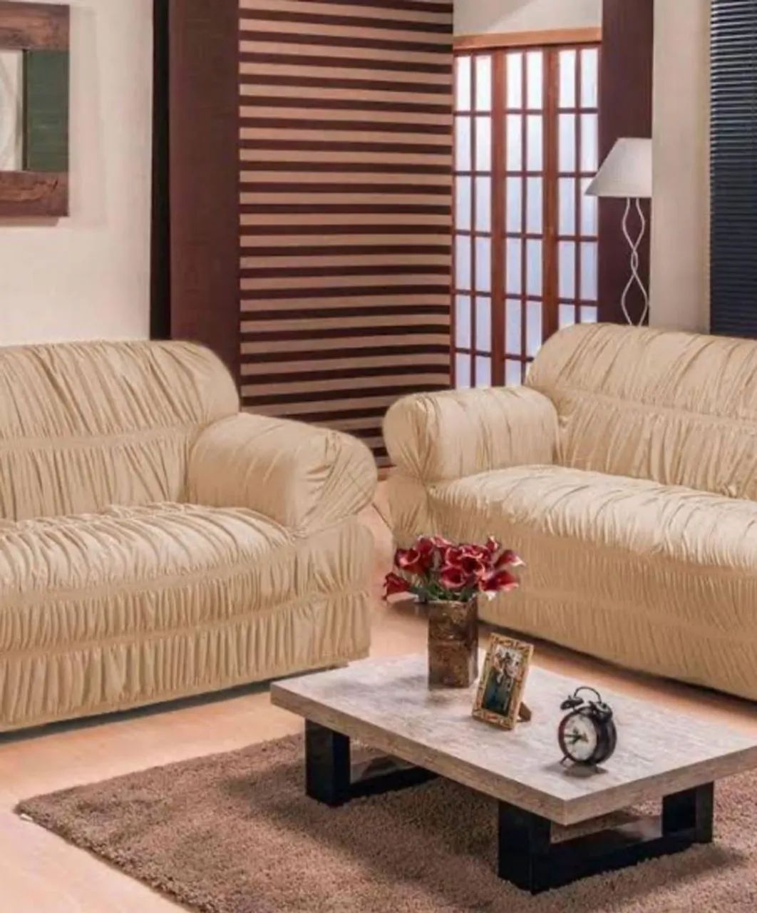 Capa de Sofá Vermelha Elegante - Foto 5