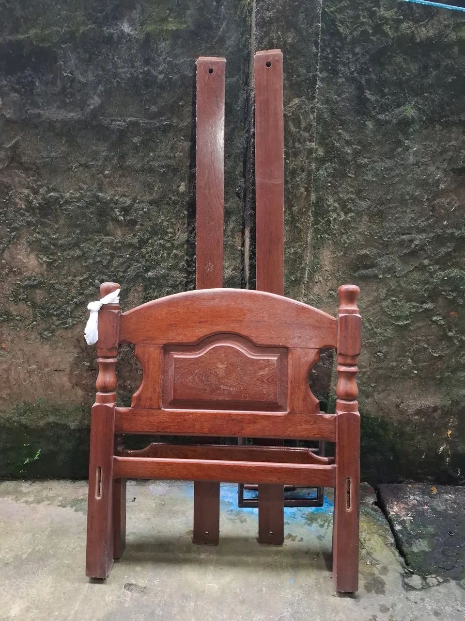 Cama de madeira artesanal - Peças para reforma - Foto 4