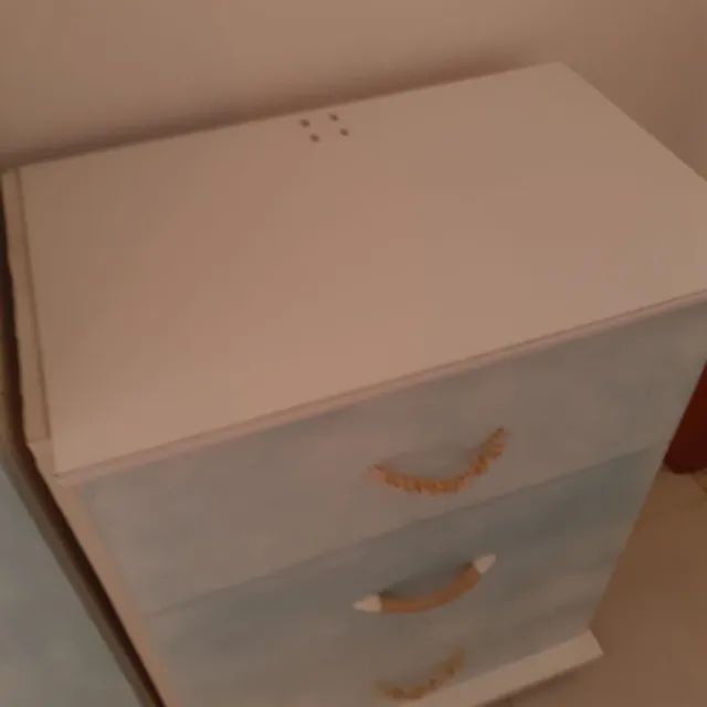 Cômoda gaveteiro em ótimo estado com pátina azul - Foto 2