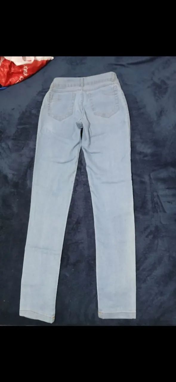Calça Jeans clara TAM 36 seminova  - Foto 2