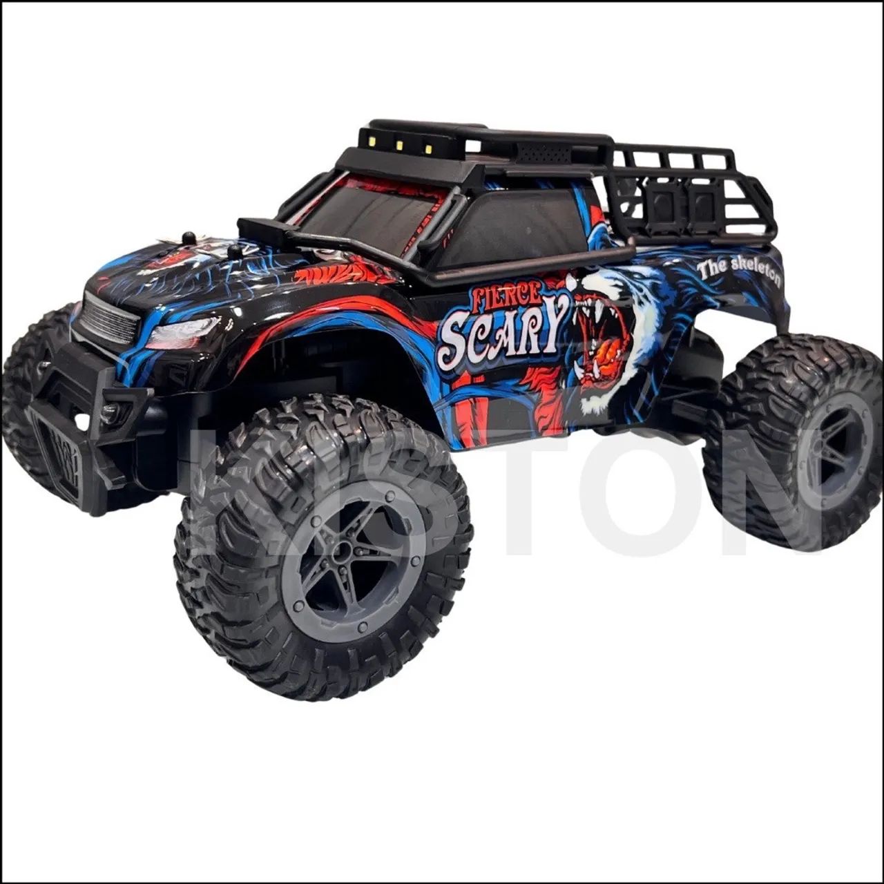 Carrinho Controle Remoto Fora Estrada RC Monster Recarregável Velocidade e diversão - Foto 5